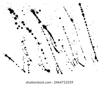 Overlay, elements of paint ink splatter.  Vector illustration